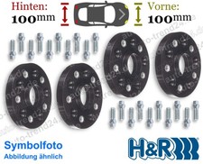 HR Spurverbreiterung schwarz DRA 100mm/Achse für Audi Q5 FYB FYG Bj. 2016-2025