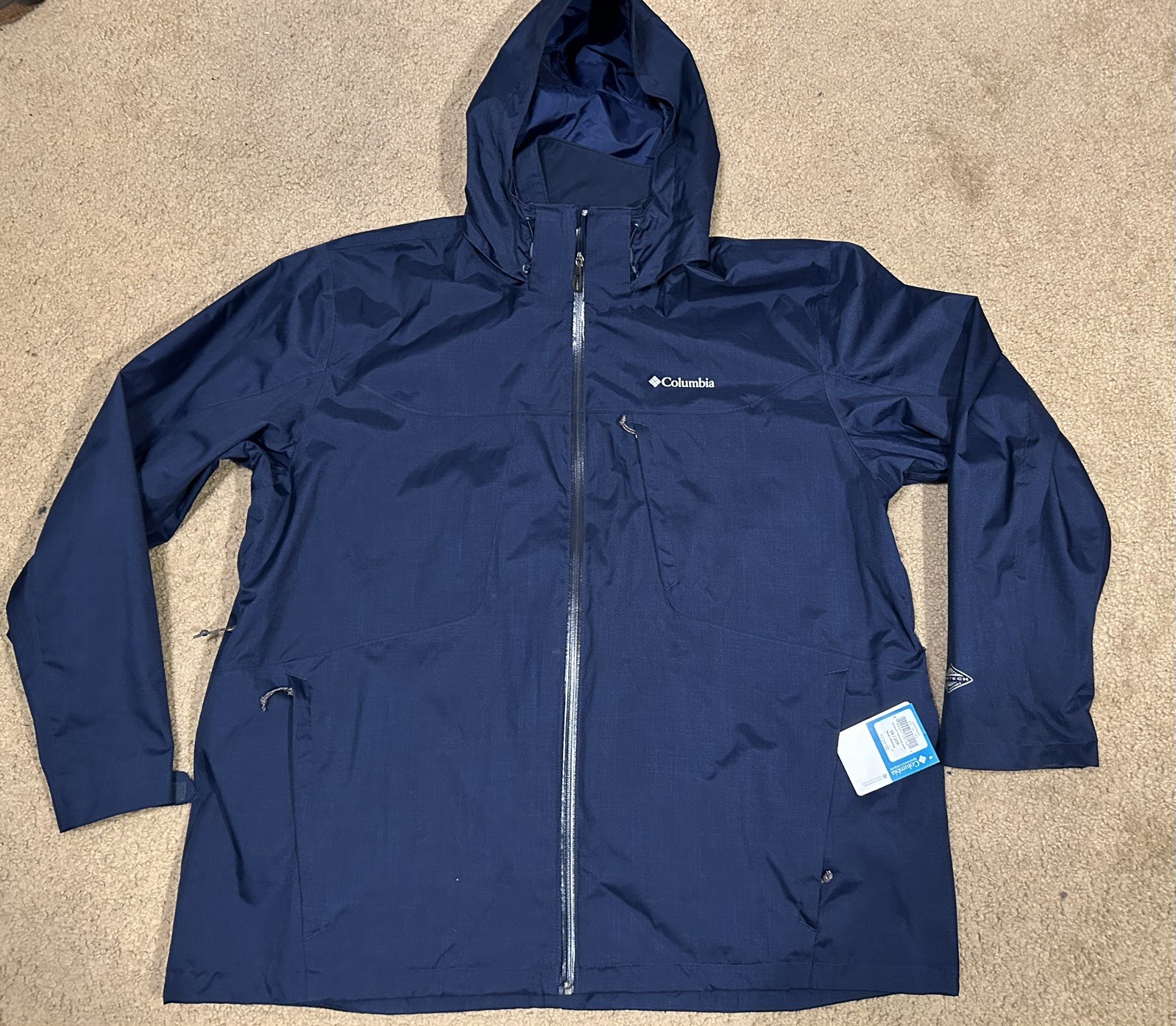 COLUMBIA Whirlibird Mens 3X Big/Tall Interchange Jacket/Coat
