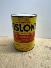 Shaler Rislone Engine Treatment Can Vintage, Full Metal, 1 Quart