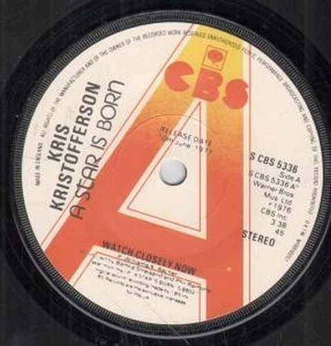 Kris Kristofferson Watch Closely Now 7" Vinilo UK CBS 1977 Promo B/W Crippled - Imagen 1 de 1