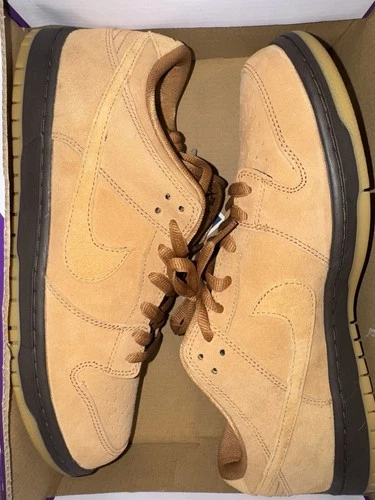 Nike Mens Dunk Low Pro BQ6817 204 Wheat Mocha - Size 11.5