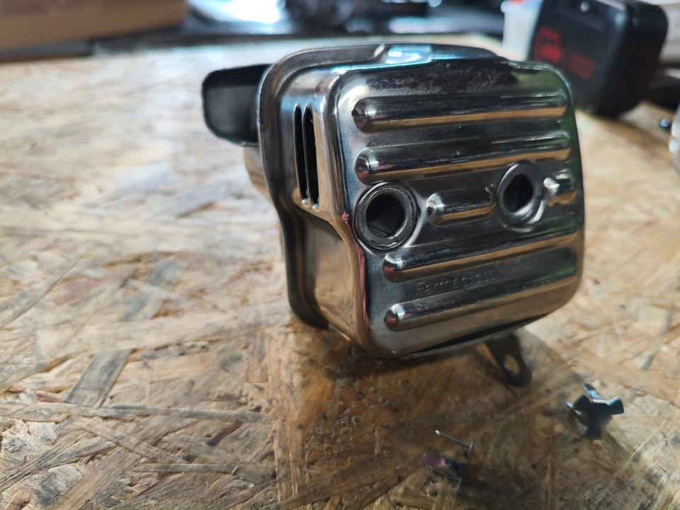 POWERSAWPARTS +0,3PS Tuning Auspuff Zylindersatz Big Bore 49mm Stihl MS341 MS361 Edelstahl V2A