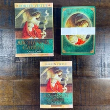 Doreen Virtue Archangel Gabriel Oracle 44 Card Deck & Guidebook CIB OOP VG