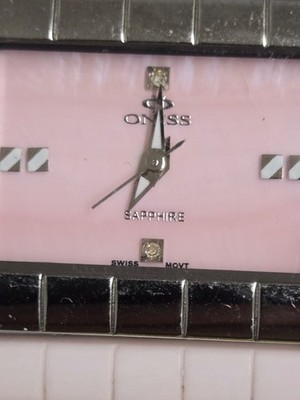 ONISS Paris Ladies Pink Ceramic Swiss Mov't Quartz Watch
