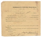 Confederate Conscript Dept Macon GA 1864 Arrest Order Document