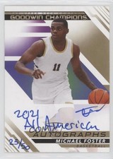 2022 Upper Deck Goodwin Champions Inscriptions 25/50 Michael Foster Jr Auto 0il7