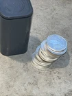 A Tube Of 14 -1/2 Ounce Silver Rounds Of A Total Of 7 Ounces Silver