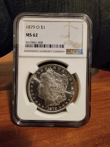 New Listing1879 O morgan silver dollar NGC MS62 (PL)