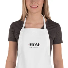mom the original essential worker Embroidered Apron
