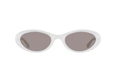 Gentle Monster Lolang W2 White Gray Oval Sunglasses 2025 Pocket | FedEx Ship