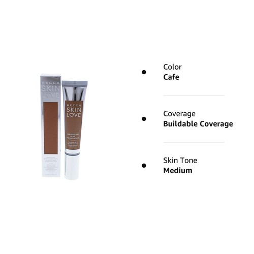 BECCA Skin Love Weightless Blur Foundation "Cafe" NEW!! 1.23 fl. oz. - Picture 2 of 2
