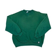 Vintage 90s Russell Athletic Crew Sweater Made in USA Green Men's XL