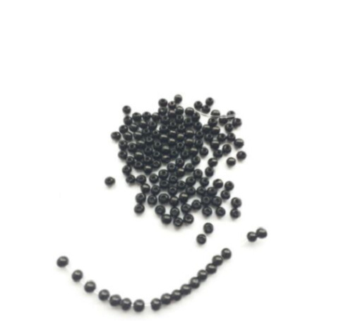 500 Round Spacer Beads 4mm 6mm 8mm  Gold Silver Black Plated Beads DIY Jewellery