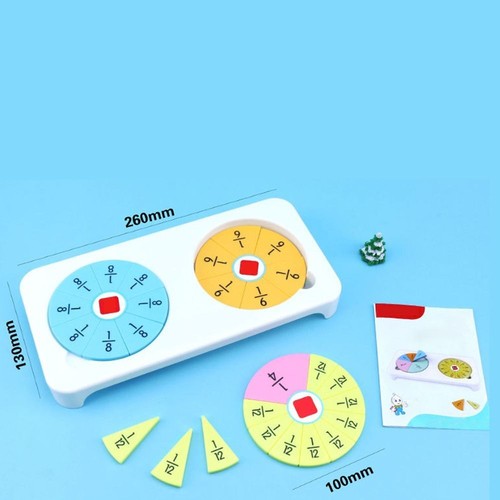 Educational Fraction Manipulatives Interactive Math Tool for Kids - Photo 2/8