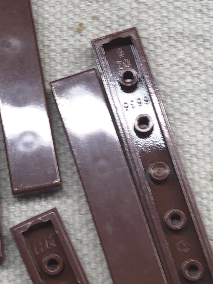 LEGO Parts - Reddish Brown  1 x 6 - No 6636 - QTY 8 - Image 3 of 3
