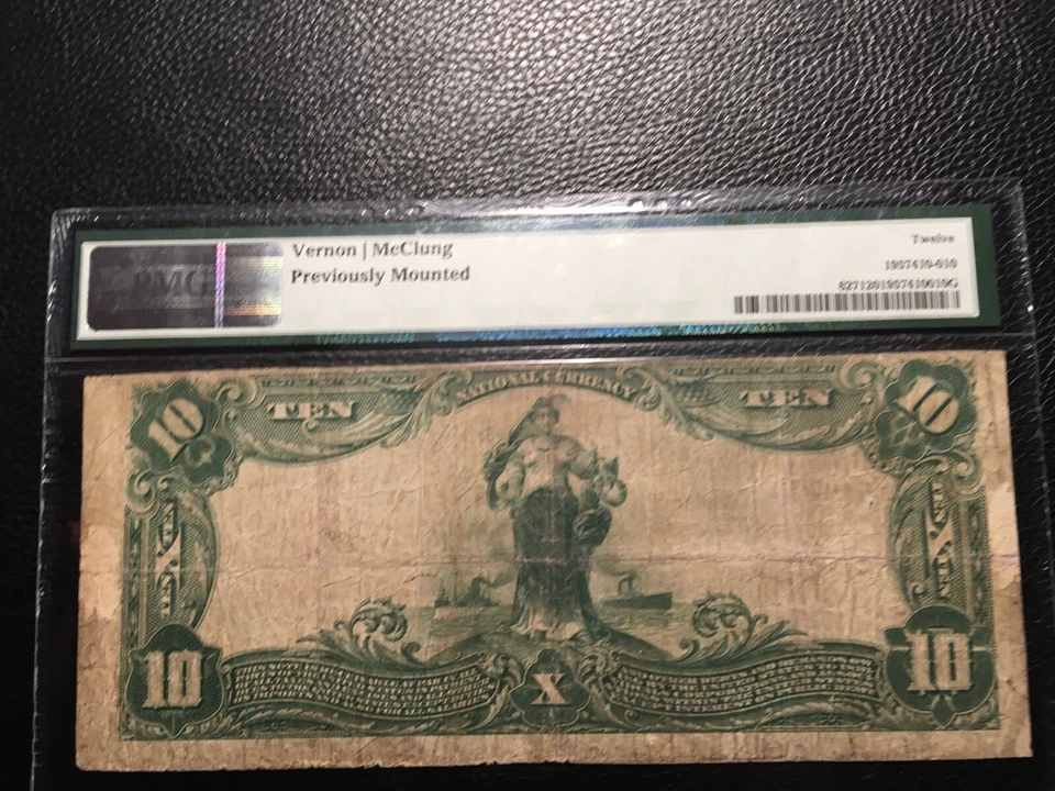 National Bank Note White River Junction Vermont PMG 12 Fine Details See Des. - Image 3 of 3