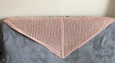 Handknit  cotton blend WRAP/SHAWL/SCARF (Spring Sale)