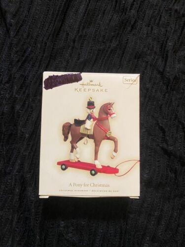 A Pony For Christmas Series #11 2008 Hallmark Keepsake Ornament WRITING ON BOX - Picture 1 of 5