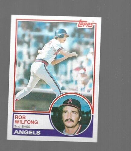 Rob Wilfong 1983 Topps #158 California Angels - 第 1/2 張圖片