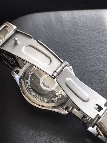 Ladies Genuine Bulova Diamond Gallery Black Mop Designer Watch 96P153 - Picture 8 of 16