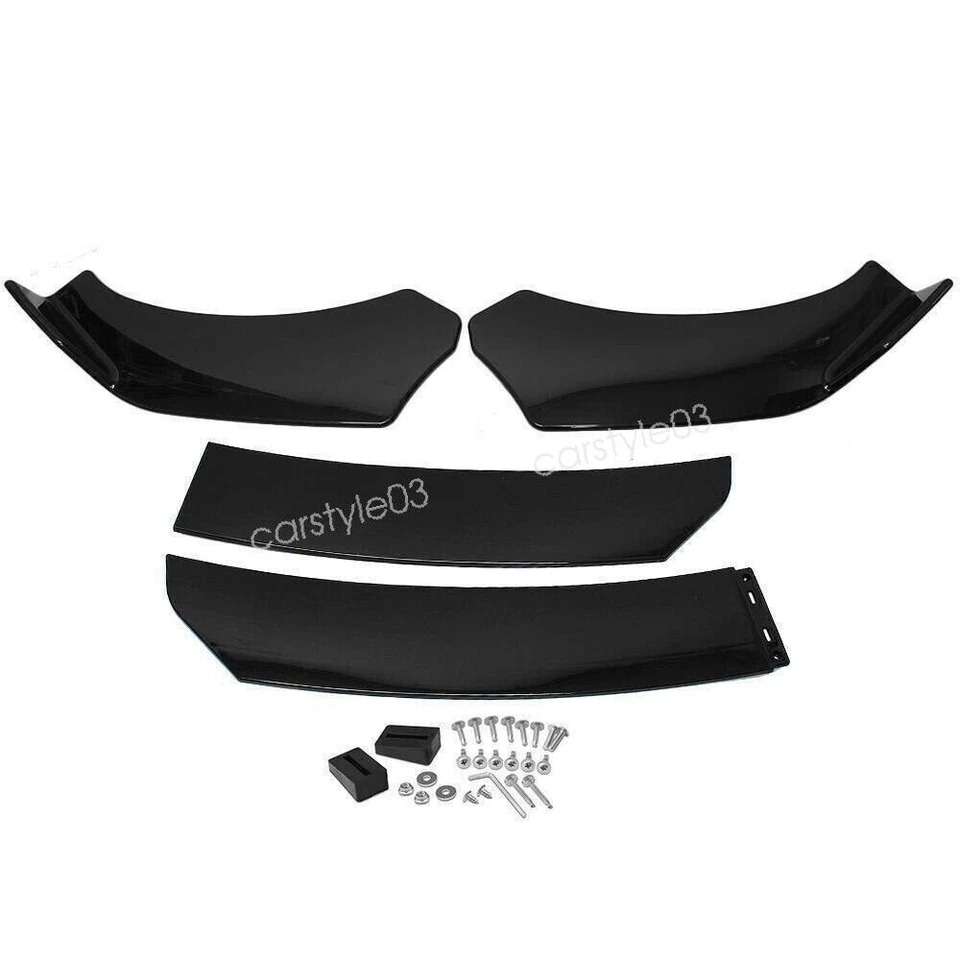 For Dodge Challenger Car Front&Rear Bumper Lip Splitter Side Skirts Strut Rods Foto 3 de 4