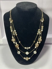 Vintage 17 inch Charming Charlie Multi Chain Necklace.
