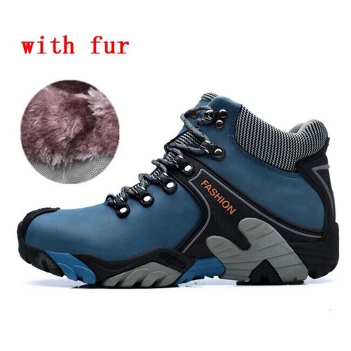 Men Winter Warm Waterproof Snow Boots Lace Up Ankle Boots Non-slip Sneakers - Picture 22 of 29