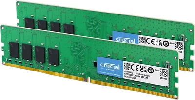 ■Crucial 32GB(16GB x 2) CT2K16G4SFRA32A 32GB (16GB x2) Crucial CT2K16G4SFRA32A DDR4 3200MT/s Non-ECC