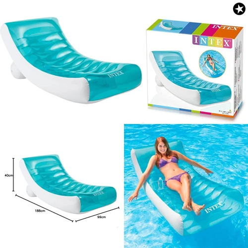 Intex Rockin Lounge - XXL Luftmatratze Schwimmsessel Wasserliege Badeinsel Pool