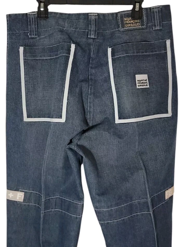 Vtg Marithe Francois Girbaud Sz 38 Mens Cargo Denim Pants Y2K 90s