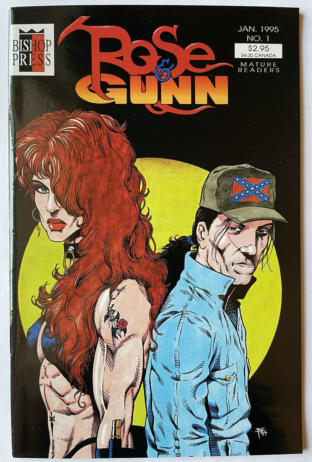 Rose and Gunn #1 • 2x Signed By Scott Pentzer + Kevin Hill With COA! (1995)
