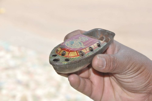 Vintage Penny/Miniature Anchor Mark Litho Steam Boat Tin Toy, Japan - Picture 6 of 9