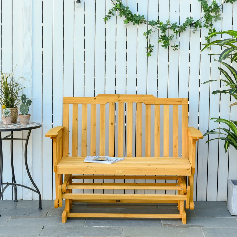 Banc à bascule de jardin en sapin massif Premium d'une robustesse durable