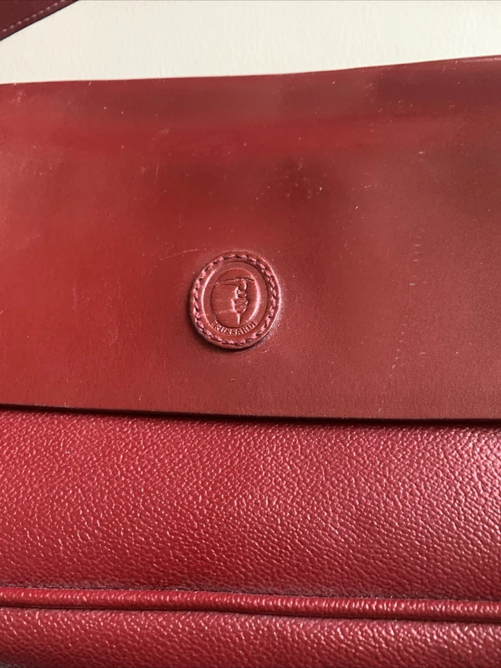 Trussardi красный кожаный Дамская сумка наплечная сумка - Изображение 2 из 4