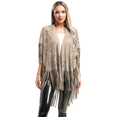 Womens Shawl Wedding Cape Hollow Out Cloak Cardigan Cover Ups Vintage Clubwear - Picture 21 of 149