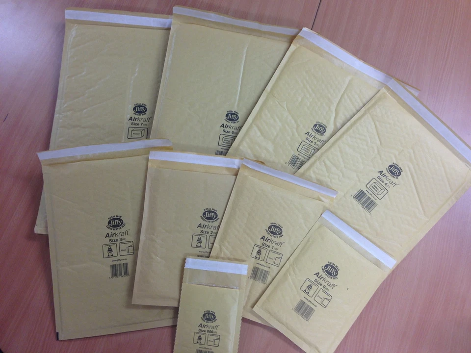 GENUINE 'GOLD' JIFFY BAGS ALL SIZES JL000 00 0 1 2 3 4 5 6 + 7 +ALL FREE 24h DEL
