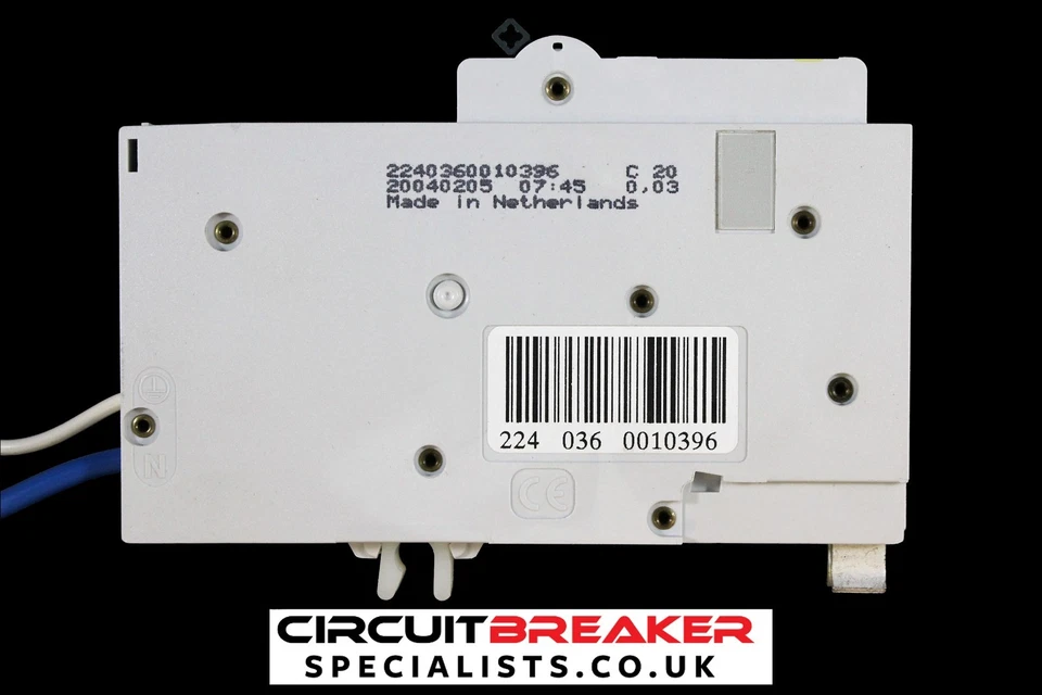 SQUARE D 20 AMP CURVE C 10kA 30mA RCBO TYPE AC QOE 120C03 - Image 2 of 4