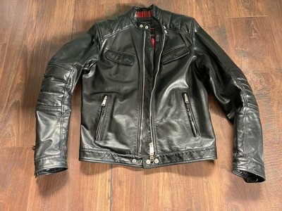Dsquared 2 Herren Leder Jacke Gr. 50 Café Racer Biker Cabrio cool Top  NP 1679 