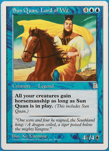 Sun Quan, Lord of Wu Portal Three Kingdoms HEAVILY PLD CARD (498552) ABUGames - Picture 1 of 2