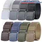 Heavy Duty Adjustable Tactical Military Style Belt Hypoallergenic Plastic Buckle
