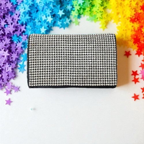 AMBER SCEATS Stella Crystal Bling Bag, Evening Purse With Strap NWT, Retail $98 - Picture 16 of 24