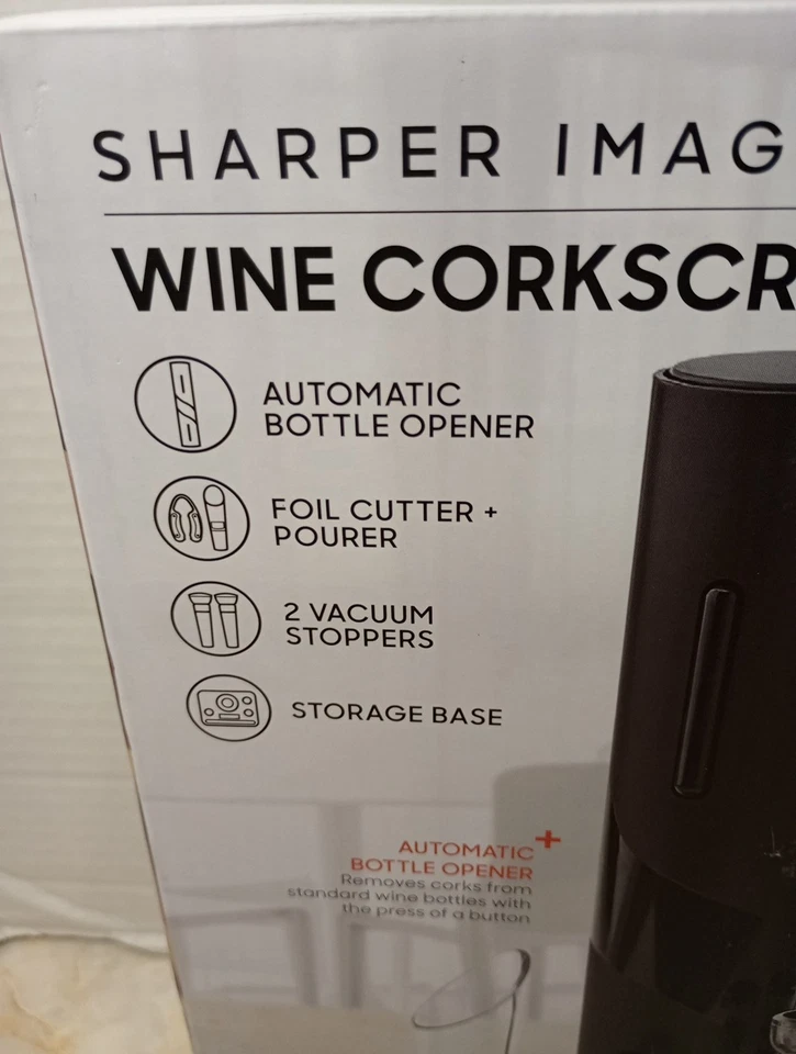 Sharper Image Automatic Wine Opener With Foil Cutter and Storage Base - Image 2 of 4