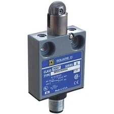 1Pc Limit Switch, Plunger, Roller, Spdt, 6A At 240V Ac, Actuator Location: