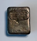 Vintage 10 oz .999 Fine Silver Precious Metals Consultant Poured Bar, # 1297