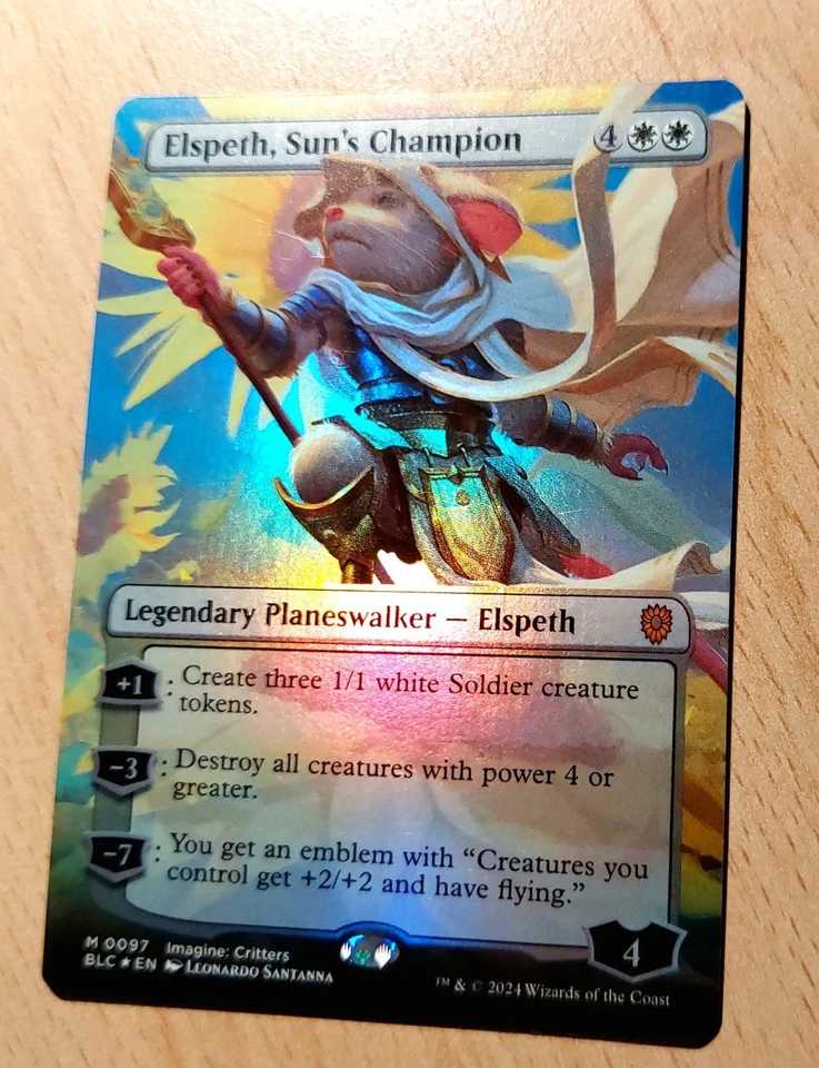 Mtg Magic: FOIL Elspeth, Auserwählte der Sonne, Sun's Champion, Special Full Art - Bild 2 von 3