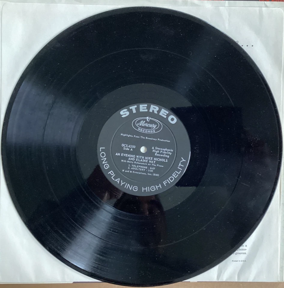 An Evening with Mike Nichols and Elaine May - Mercury Records OCS 6200 STEREO LP - Image 4 of 4