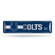 Rico Industries NFL Indianapolis Colts Home Décor Metal Street Sign (4" x 15"...