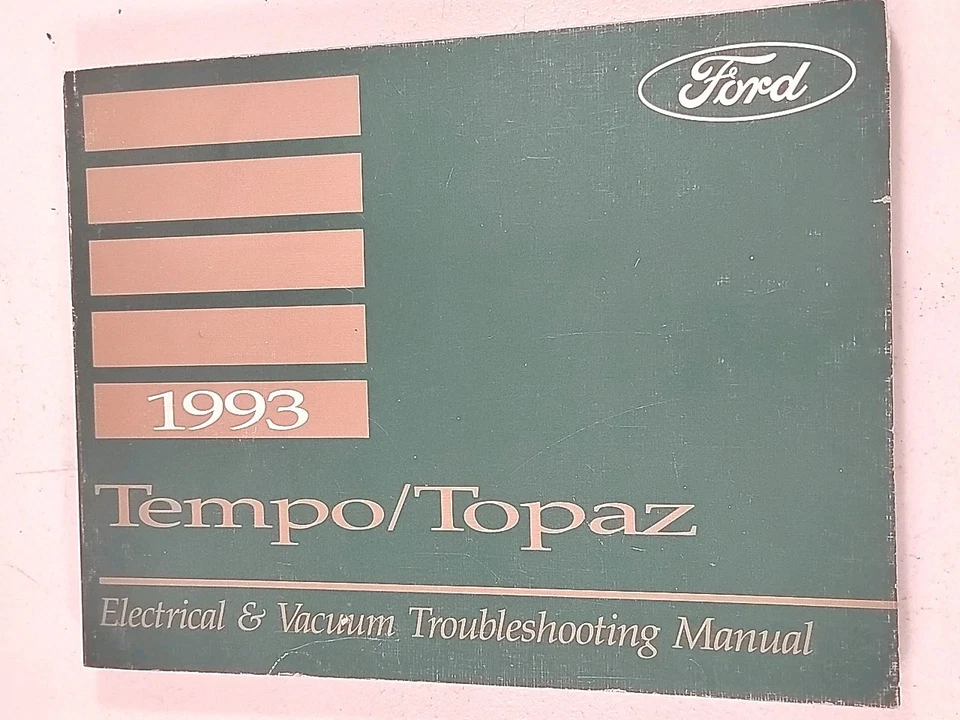 1993 年福特 TEMPO TOPAZ 电动真空管手册 — 第 2/4 张图片