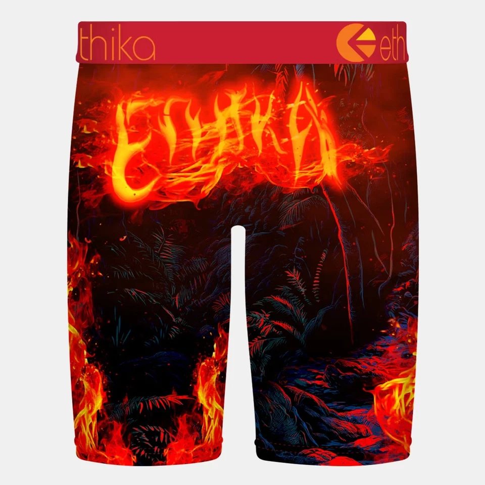 Ethika Sous-vêtements Homme Boxer Court Staple Fit - FIRE WALKER - Photo 2/3