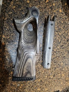 THOMPSON CENTER ENCORE THUMB HOLE Green LAMINATE STOCK SET Left-handed